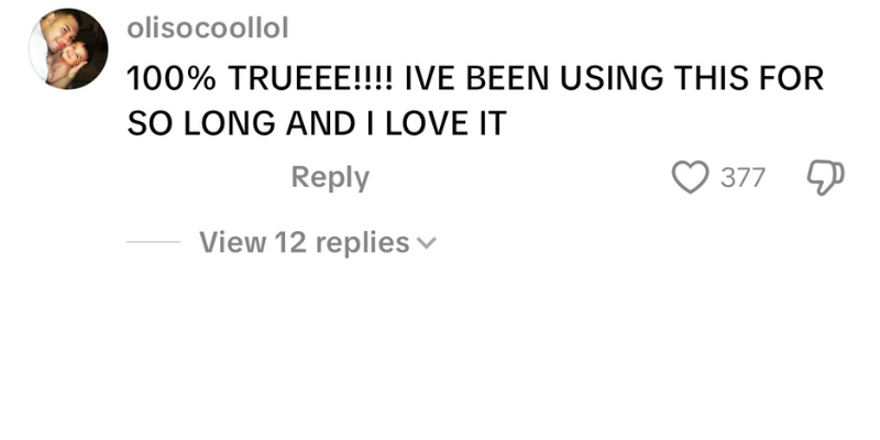 Positive TikTok comment 7