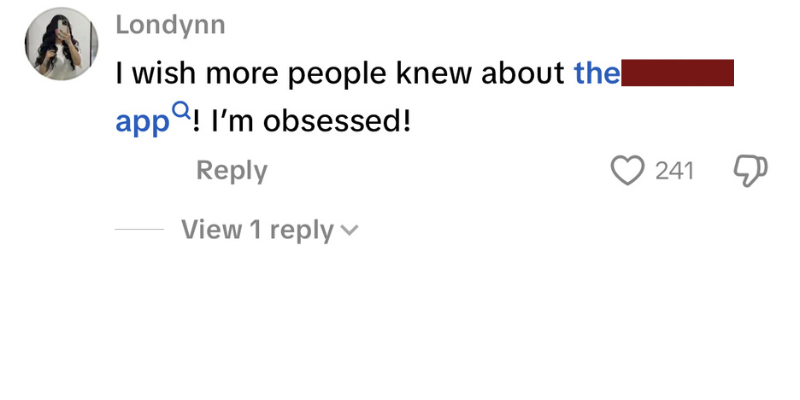 Positive TikTok comment 9